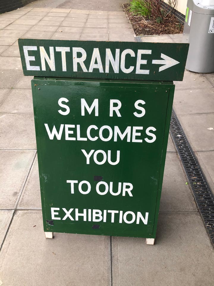 Welcome to Southampton Model Railway Exhibition Sign